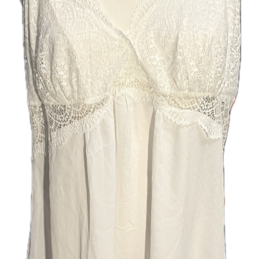 INC International Concepts Cream Lace Gown
